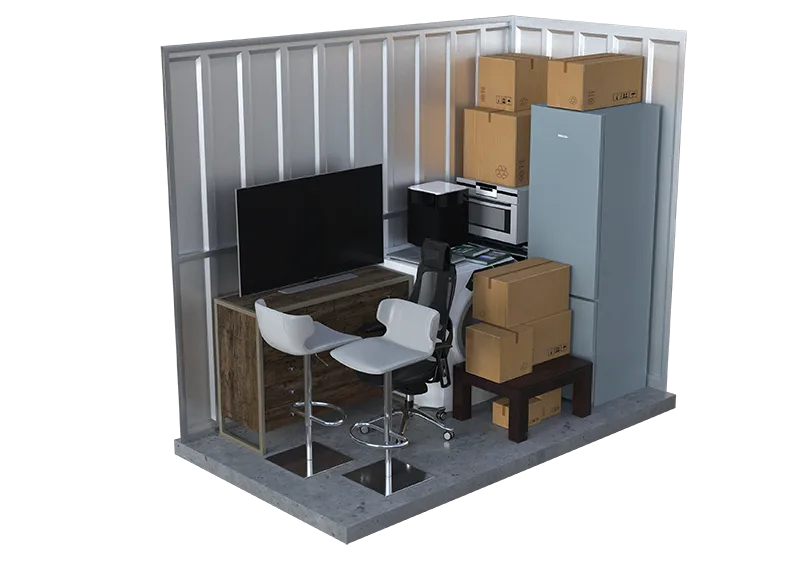 M opslagunit 7-10m³ voor studeerkamer of kleine inboedel