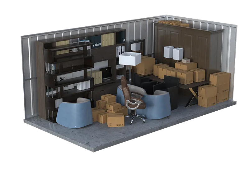 XXL opslagunit met roldeur vanaf 31m³ bij OpslagBox Leeuwarden